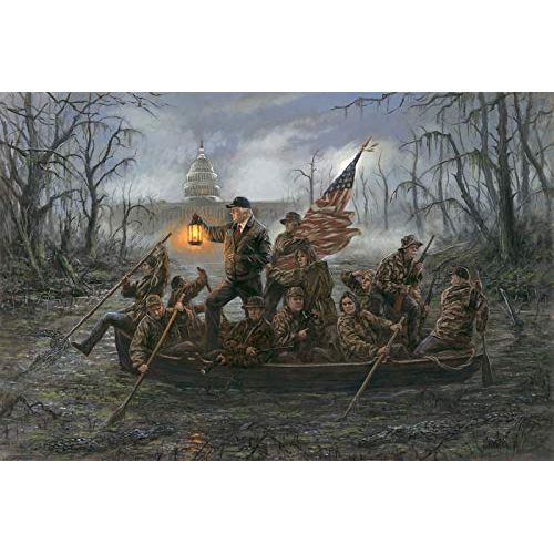 LordsArt Crossing The Swamp by Jon McNaughton - 16x24 Unframed Litho Print