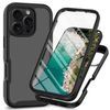 For iPhone 16 pro Starry Sky Solid Series PC + TPU Phone Case with PET Film-