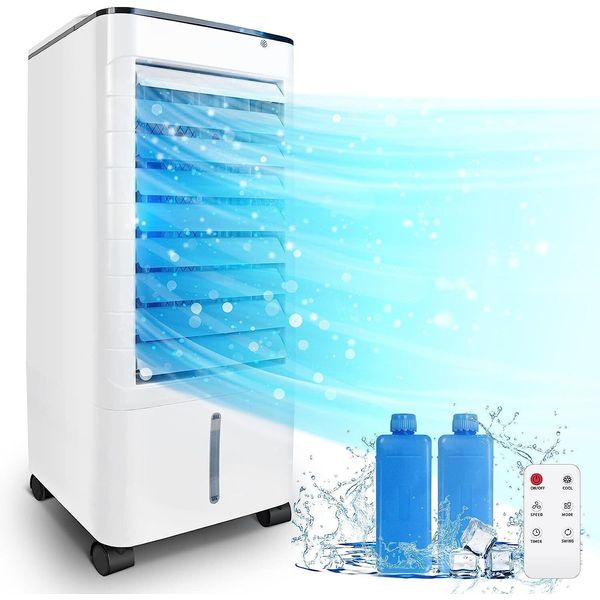 Portable Air Cooling Fan Air Conditioner Cooler Evaporative Water Humidifier