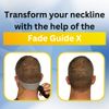 Fade Guide X and Neckline Shaving Template | Curved Silicone Band | Great for Creating Fade Guidelines and for DIY Haircuts | Fade Guide for Hair Clippers