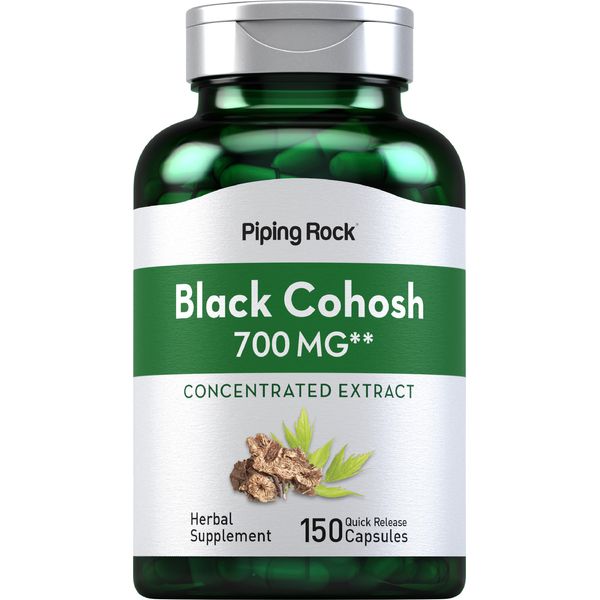 Black Cohosh Root | 700mg | 150 Capsules | Extract Supplement | by Piping Rock
