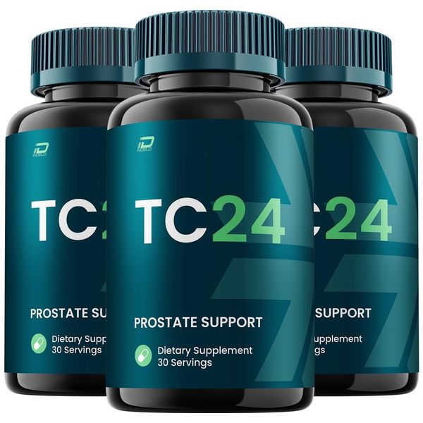 (3 Pack) TC 24 Prostate Supplement for Men Capsule - TC24 Bladder Control  Pills