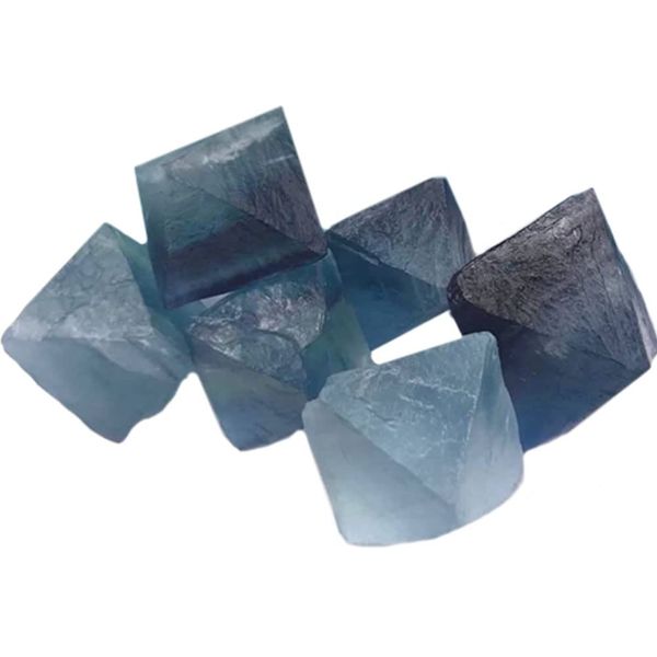 YUYAKESHI Aroma Stone Crystal for Aroma Oil Quartz Interior Room Purifying Loose Stone Natural Crystal Mineral Teal Fluorite Ripple Stone