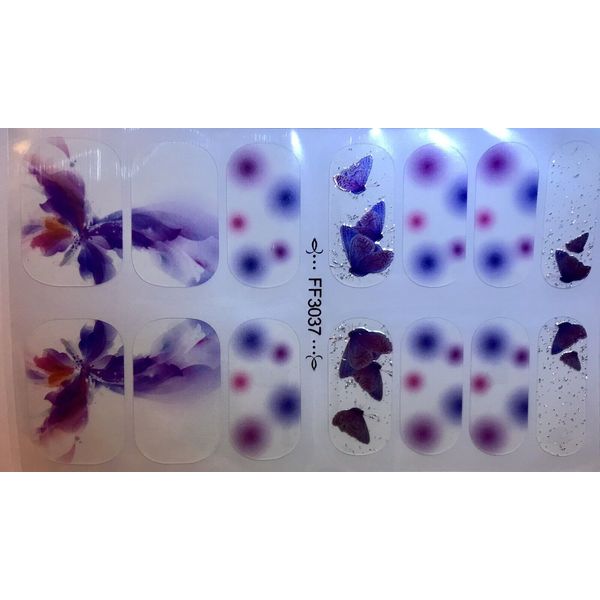 Color Gel  Nail Polish Strips .  Pretty Wings. Read Description Below