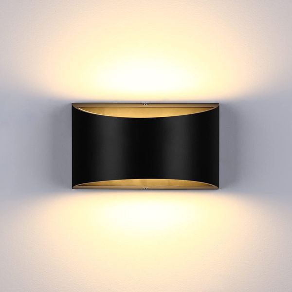 Lightess Modern LED Wall Sconce Indoor Up Down Wall Lamp Dimmable Wall Lights 12W Hallway Wall Lighting for Living Room Bedroom Stair, Warm White