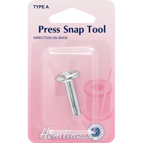 Hemline Press Fastener Snap Tool Silver