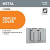 1-Gang Duplex Outlet Metallic Weatherproof Cover, Gray