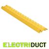 FastLane Drop Over 1.5" Single Channel Cable Wire Protector - Yellow - Checkers 