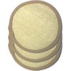 3 pcs/set 4"×4" Natural Exfoliating Face Pad Loofah Sponge Facial Brush - Shower Scrubber - Body Bath Spa For Men & Women, Renewable Resource (Front 100% Loofah + Back 100% pile fabrics) Pack of 3