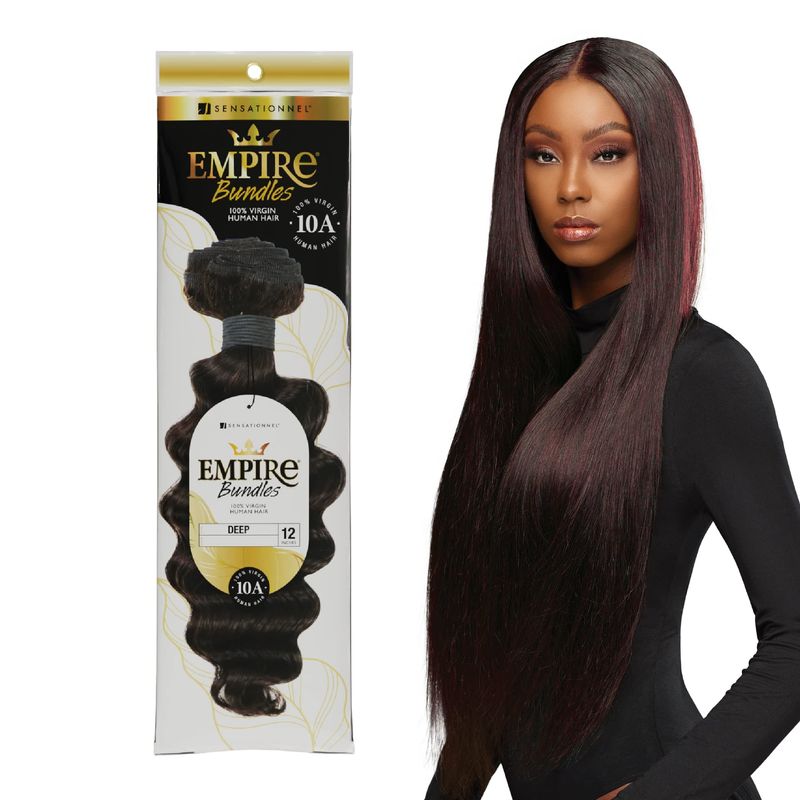 Sensationnel Human Hair Empire Bundles Weave DEEP 26