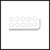 Hihaha 10pcs M5 Motorcycle Windscreen Screw Fairing Windscreen Bolt Black Durable Material