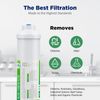 4x Inline T33 Post Carbon Water Filter Cartridges 1/4" Quick Connect Replacement