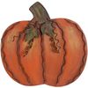 Metal Pumpkin Sign Thanksgiving Fall Decor Rustic Free Standing Flat Pumpkin Tab