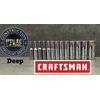 CRAFTSMAN TOOLS 26pc Short & Deep 1/4 METRIC MM 6pt ratchet wrench socket set