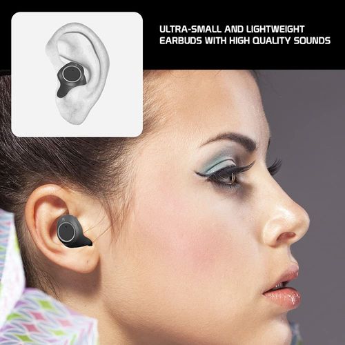 Wireless V5.3 Earbuds Compatible with Motorola Moto G Power/Moto G/Stylus /5G/2025/2024/2023 IPX6 Super Bass/24Hr/Charging Travel Case Dual in-Ear Headphones