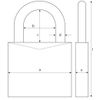 ABUS Combination Lock 158/65 - Padlock with Cast Zinc Casing - with Individually Adjustable Combination Code - ABUS Security Level 8 - Dark Grey