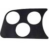 3 GAUGE HOLE PANEL, BLACK, dune buggy vw baja bug