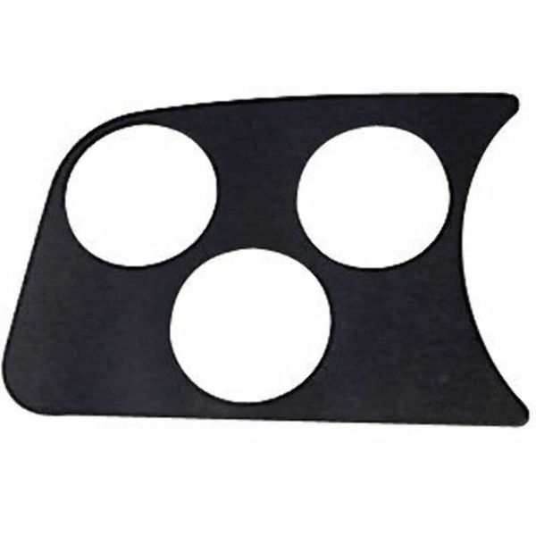3 GAUGE HOLE PANEL, BLACK, dune buggy vw baja bug