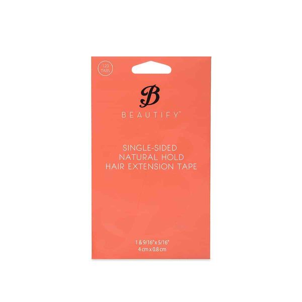 Beautify By Walker - Natural Hold - Single-Sided Extension Tabs, 120pc/Bag