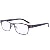 EYEGUARD Readers Metal Deluxe Rectangular Reading Glasses for Men 1.50