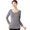 seruヴxan Back Brushed Warm Border Pattern Inner , , , grays,
