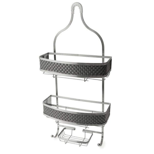 BPIL Pisces 3 Tier Shower Caddy Bathroom/Kitchen Hanging Organizer Shower Storage Rack Chrome