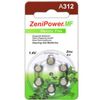 ZeniPower Size 312 Hearing Aid Battery 60 Batteries