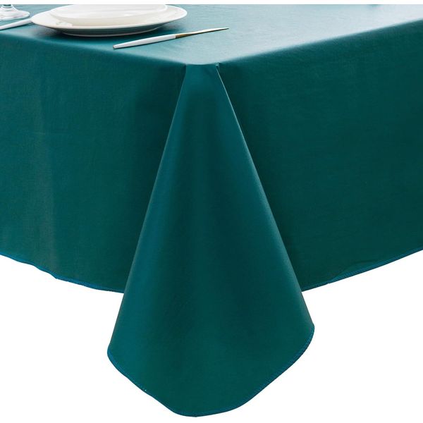  Vinyl Tablecloth with Flannel Backing 120" x 60" (Rectangular) Marrs Green