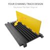 Pyle Cable Protector Cover Ramp-Cord/Wire Safely (Five Channel Extra Wide Style)