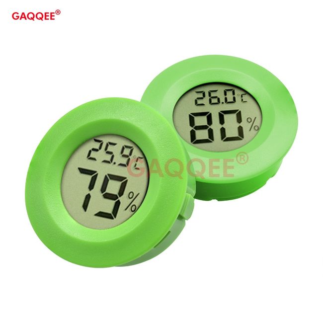 Round Embedded Electronic Thermometer Hygrometer Mini Temperature