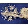 10" LED Snowflake 3 Pack Twinkling Cool White Christmas Holiday 120 Light String