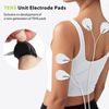 TENS Unit Electrode Pads CESLIFF 20 Pack 3.5mm Snap Self-Adhesive Electrode (White)