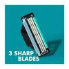 Gillette Mach3 Razor For Men, 1 Gillette Razor, 2 Razor Blade Refills