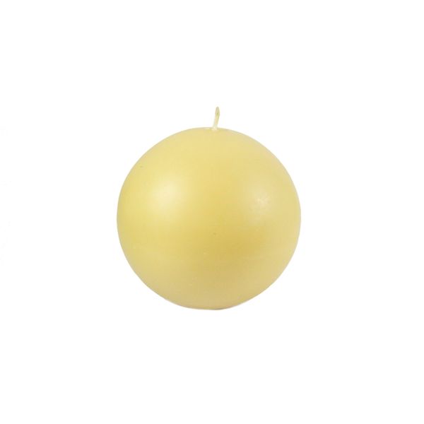 Candlestock Handmade Natural Beeswax Ball Candle - 5"