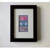 Framed Postal Union stamps from 1949