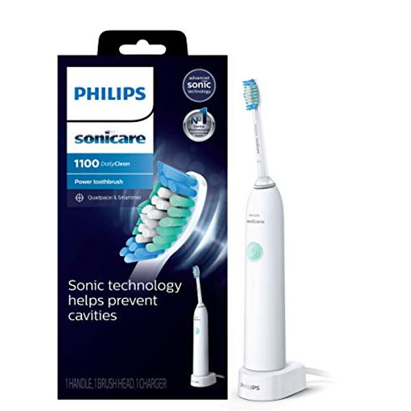 Philips Sonicare DailyClean 1100 Rechargeable Electric Power Toothbrush, White, HX3411/04