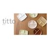 titto P37003 3-Compartment Dish (Round), Light Green