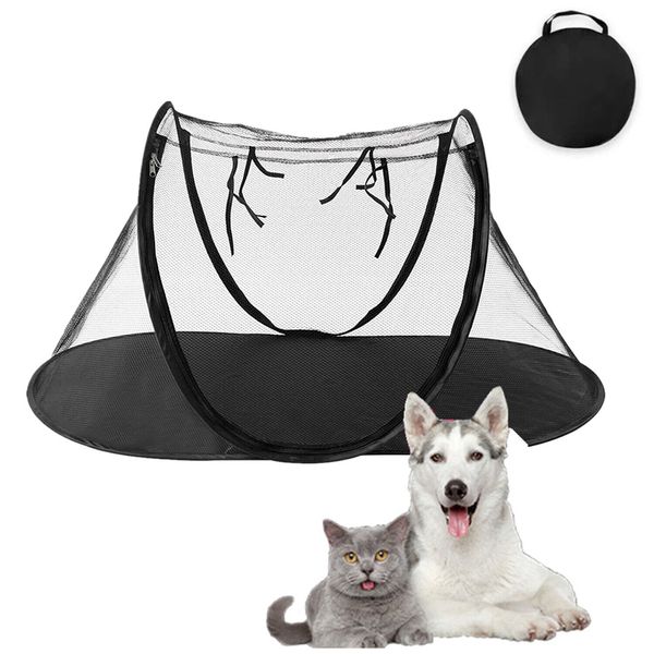 Pop Up Cat Dog Kennel Cage Playpens Pet Enclosure Tent Outdoor Exercise Tent