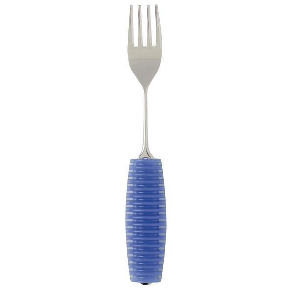 TE to TE Okabe Westernware Seisakusho Flex Kids Metal Fork, Blue, Made in Japan