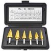 Alfa Tools MBS17 Multi Step Probit Drill Set Bright Finish Plastic Case, 4-piece