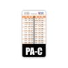 PA-C Badge Buddy Vertical w/Height & Weight Conversion Charts (Standard, Black)