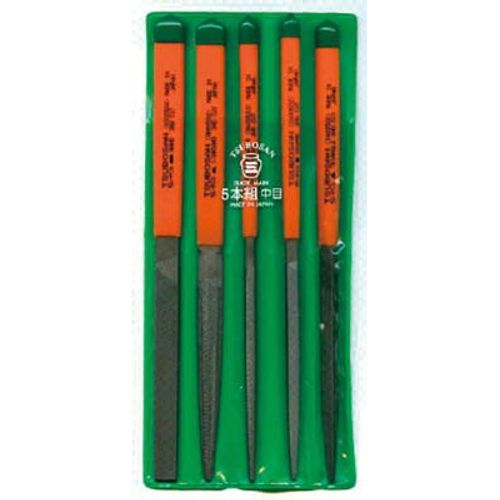 Tsubosan ST00502 File Set, 5 Piece Set, Medium
