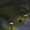 10 Piece Set 9" Black Textured Low Voltage LED Garden Path Landscape Light 