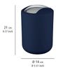 Brasil Swing Lid Bin, Dark Blue, S