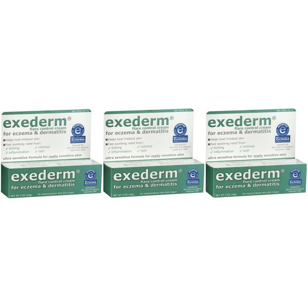 Exederm Cream 2oz each *Three Pack*