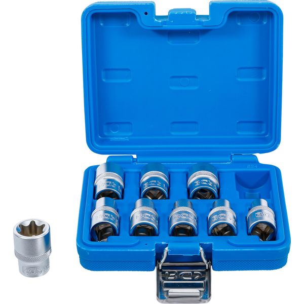 BGS 6425 | Socket Set, E-Type | 12.5 mm (1/2") Drive | E10 - E24 | 9 pcs.