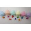 SPA PURE LITTLE DINOS BOMBS: 6 EGG-SHAPED bath bombs for kids with surprise LITTLE DINOS inside, USA Made, Handmade, Natural Bath Bombs, Birthday Gift idea for Kids, Spa Parties