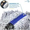 Cut End Finish Mop | 1.25" Universal Headband Maximum Absorption Finishing Mop, 