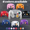 OSTENT Wired Shock Game Controller Compatible for Nintendo GameCube NGC Video Game Color Silver