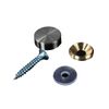 Mirror Screws 20 mm Solid Copper Flat Mirror Nails Screw Cap Cover Mirror Nail for Decorative Mirror, Sign/Advertising Hardware, Nails, Construction